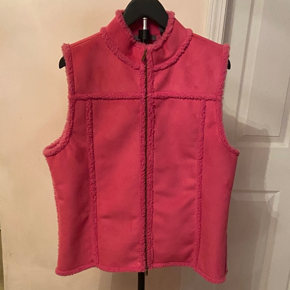 Liz Claiborne Vibrant Pink Vest